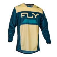 FLY RACING Kinetic Reload Jersey - Ivory/Navy/Cobalt