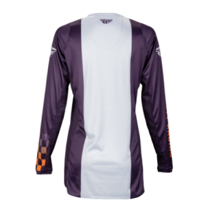 FLY RACING Lite Damen-Jersey - Deep Purple/Weiss/Neon Coral