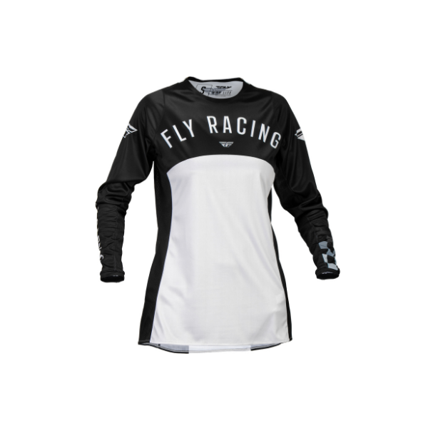 FLY RACING Lite Damen-Jersey - Schwarz/Hellgrau