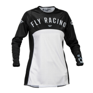 FLY RACING Lite Damen-Jersey - Schwarz/Hellgrau