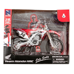 Miniatur Model HRC Cole Seely Honda 1:12