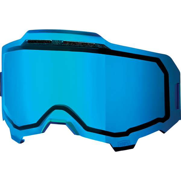100% Armega Brillenglas blau, verspiegelt