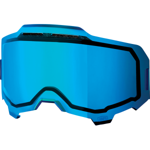100% Armega Brillenglas blau, verspiegelt