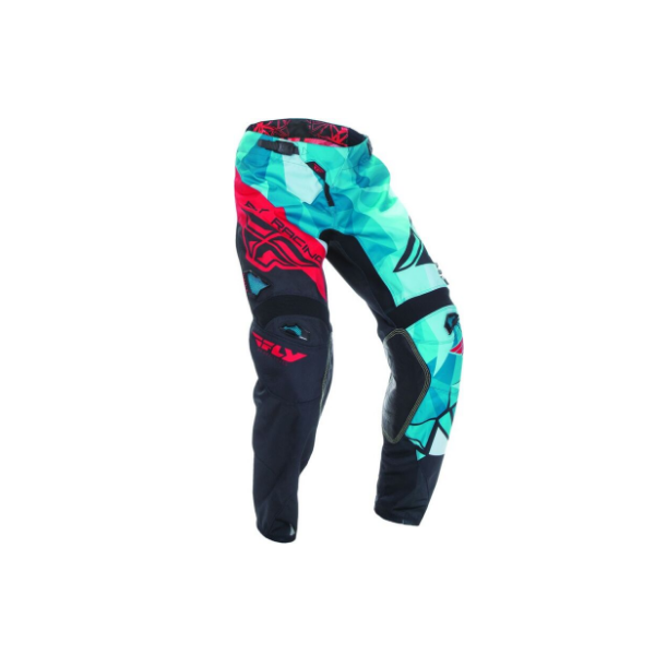 FLY RACING Kinetic Crux Hose Teal/Rot