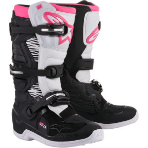 Alpinestars WOMENS STELLA TECH 3 OFFROAD BOOTS BLACK/WHITE/PINK
