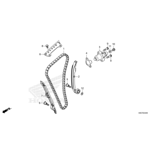 E-4 Nockenwellenkette/Spannvorrichtung CRF 250 Bj 2025