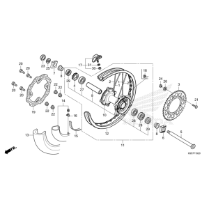 F-19-20 Hinterrad CRF 250 Bj 2025