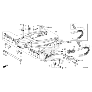 F-32 Schwinge CRF 250 Bj 2025