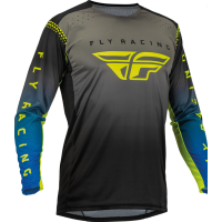 Fly MX-Jersey Lite Grey/Blue/Hi-Vis