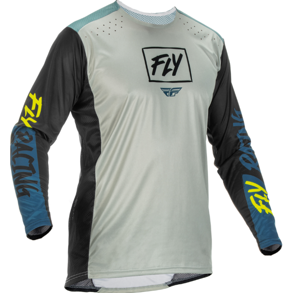 Fly MX-Jersey Lite Grey-Teal-Yel. fluo