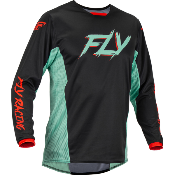 Fly MX-Jersey Kinetic S.E. Rave Black/Mint/Red
