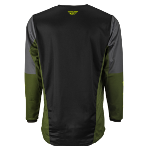 Fly MX-Jersey Kinetic Jet Black/Olive/Hi-Vis