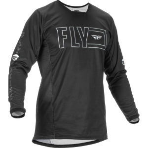 Fly MX-Jersey Kinetic Fuel Black-White