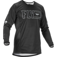 Fly MX-Jersey Kinetic Fuel Black-White
