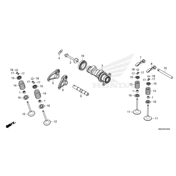E-3 Nockenwelle/Ventil CRF 450 BJ 2025