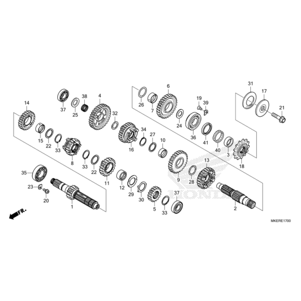 E-17 Getriebe CRF 450 Bj 2025
