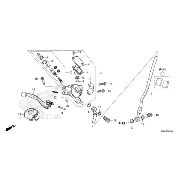 F-5 Hauptbremszylinder, vorne Zylinder CRF 450 Bj 2025