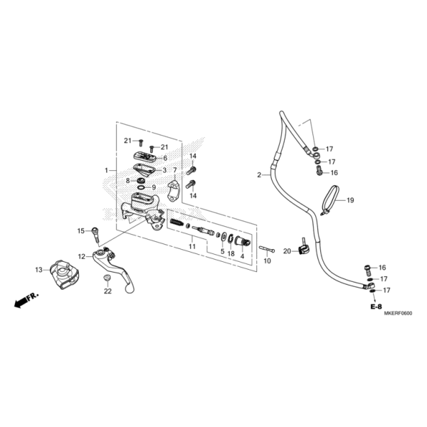 F-6 Hauptkupplungszylinder CRF 450 Bj 2025