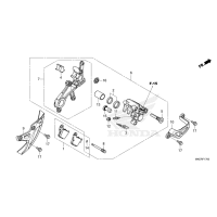 F-17 Hinterrad-Bremssattel CRF 450 Bj 2025