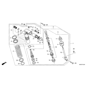 F-33 Kissen, hinten CRF 450 Bj 2025