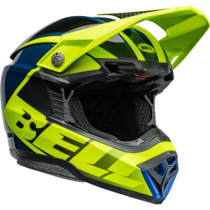 BELL Moto-10 Spherical Helm - Sliced Matte/Gloss Retina/Blue
