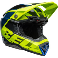 BELL Moto-10 Spherical Helm - Sliced Matte/Gloss Retina/Blue