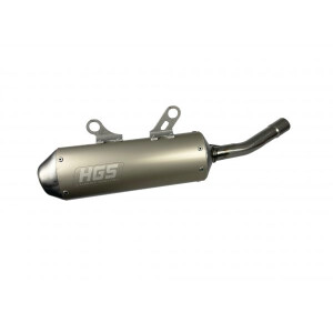 Yamaha YZ250 ’02-24  oval silencer grey/steel
