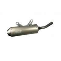 Yamaha YZ250 ’02-24  oval silencer grey/steel