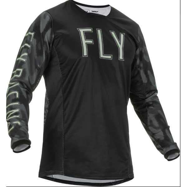 Fly MX-Jersey Kinetic S.E. Tactic Black-Grey Camo