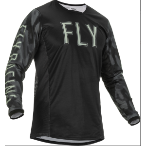 Fly MX-Jersey Kinetic S.E. Tactic Black-Grey Camo