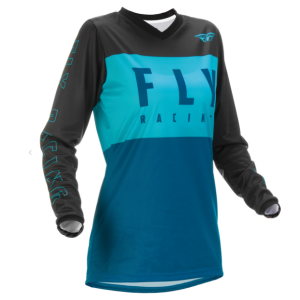 Fly MX-Jersey F-16 Women Aqua-Dark Teal-Black