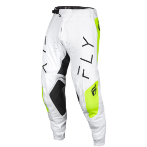 Fly MX-Pants Evolution 138-White-Yellow fluo