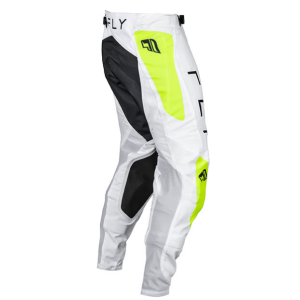 Fly MX-Pants Evolution 138-White-Yellow fluo