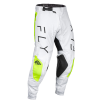 Fly MX-Pants Evolution 138-White-Yellow fluo