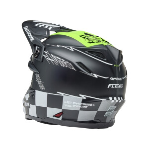 BELL Moto-9S Flex Helm - Fasthouse Smoke Bomb Matte Gloss Black/HiViz Yellow