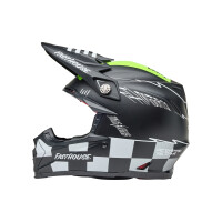 BELL Moto-9S Flex Helm - Fasthouse Smoke Bomb Matte Gloss Black/HiViz Yellow