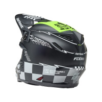 BELL Moto-9S Flex Helm - Fasthouse Smoke Bomb Matte Gloss Black/HiViz Yellow