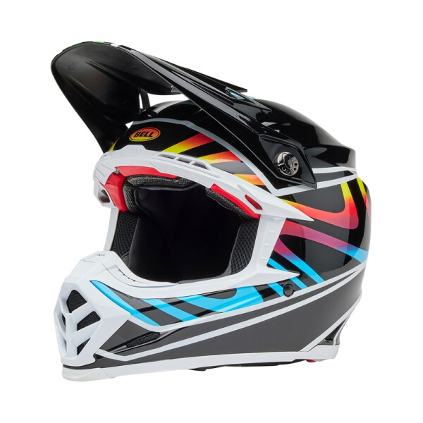 BELL Moto-9S Flex Helm - Drift Gloss Black Multi