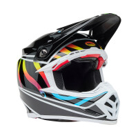 BELL Moto-9S Flex Helm - Drift Gloss Black Multi