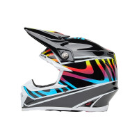 BELL Moto-9S Flex Helm - Drift Gloss Black Multi