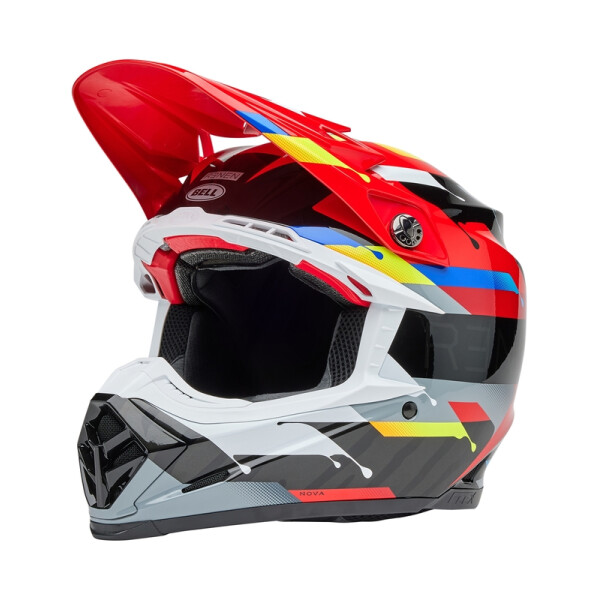 BELL Moto-9S Flex Helm - Renen Nova Gloss Black/Red