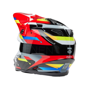 BELL Moto-9S Flex Helm - Renen Nova Gloss Black/Red