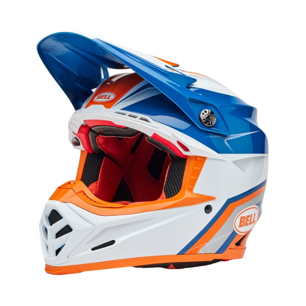 BELL Moto-9S Flex Helm - Merchant Gloss Orange/Blue