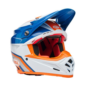 BELL Moto-9S Flex Helm - Merchant Gloss Orange/Blue