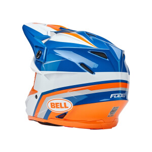 BELL Moto-9S Flex Helm - Merchant Gloss Orange/Blue