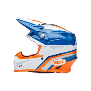 BELL Moto-9S Flex Helm - Merchant Gloss Orange/Blue