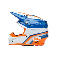 BELL Moto-9S Flex Helm - Merchant Gloss Orange/Blue