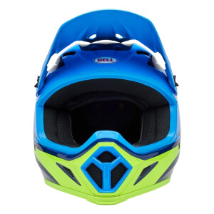 BELL MX-9 Mips Helm - Jackal Gloss Blue/Hi-Viz Yellow