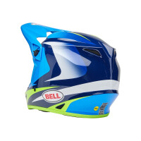 BELL MX-9 Mips Helm - Jackal Gloss Blue/Hi-Viz Yellow