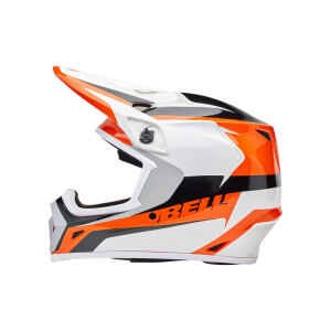 BELL MX-9 Mips Helm - Rift Gloss Orange/White